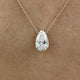 Diamond Pendant Necklace 3 Ct Rose Gold