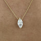 Diamond Pendant Necklace 2 ct Yellow Gold