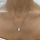 Diamond Pendant Necklace 1.5 Carat White Gold
