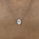 Diamond Pendant Necklace 1.5 Carat White Gold 
