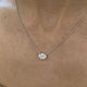 Diamond Pendant Necklace 1.5 Ct White Gold