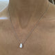 Diamond Pendant Necklace 1.51 Carat White Gold 14K