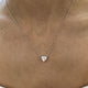Diamond Pendant Necklace 1.6 ct White Gold
