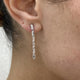 Diamond Drop Earrings 1.42 Carat White Gold 14K