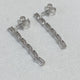Diamond Drop Earrings 1.42 Carat White Gold 14K