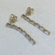 Diamond Drop Earrings 1.35 Carat Yellow Gold 14K