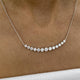 Diamond Chain Necklace 3.22 Carat White Gold 14K