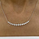 Diamond Chain Necklace 3.22 Carat White Gold 14K