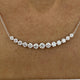 Diamond Chain Necklace 3.22 Carat White Gold 14K