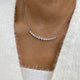 Diamond Pendant Necklace 3.2 ct White Gold