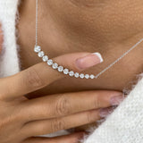 Diamond Pendant Necklace 2 ct White Gold