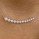 Diamond Pendant Necklace 2 ct White Gold