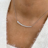 Diamond Pendant Necklace 2 ct White Gold