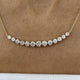 Diamond Collier Necklace 3.10 ct Yellow Gold