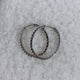 Diamond Hoop Earrings 1.2 ct White Gold