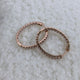 Diamond Hoop Earrings 1.2 ct Rose Gold