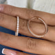 Diamond Hoop Earrings 1.2 ct Rose Gold