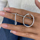 Diamond Hoop Earrings 1.7 ct White Gold