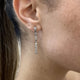 Diamond Drop Earrings 1.81 Carat White Gold 14K