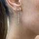 Diamond Drop Earrings 1.81 Carat White Gold 14K