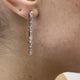 Diamond Drop Earrings 1.81 Carat White Gold 14K