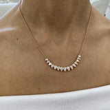Diamond Chain Necklace 2.66 Carat Rose Gold 14K
