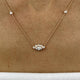 Diamond Pendant Necklace 0.68 Carat Rose Gold 14K