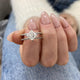 DN7790 Engagement Ring 1.90 carat, 18K gold