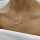 Diamond Chain Necklace 2.13 Carat Rose Gold 14K