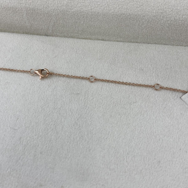 Diamond Chain Necklace 2.13 Carat Rose Gold 14K