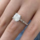 Mirren Diamond Engagement Ring, Solid 18K Gold