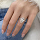 DN7807 Engagement Ring 4.70 carat, 18K gold