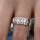 Diamond Wedding Band 1.59 Carat White Gold 14K
