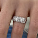 Diamond Wedding Band 1.59 Carat White Gold 14K