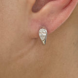 Diamond Huggie Earrings 0.7 ct White Gold
