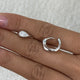 Diamond Huggie Earrings 0.6 ct White Gold