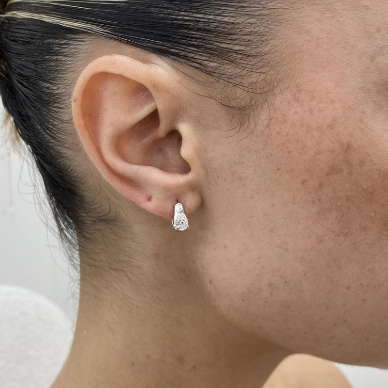 Diamond Hoop Earrings 0.80 ct White Gold