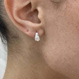 Diamond Hoop Earrings 0.80 ct White Gold