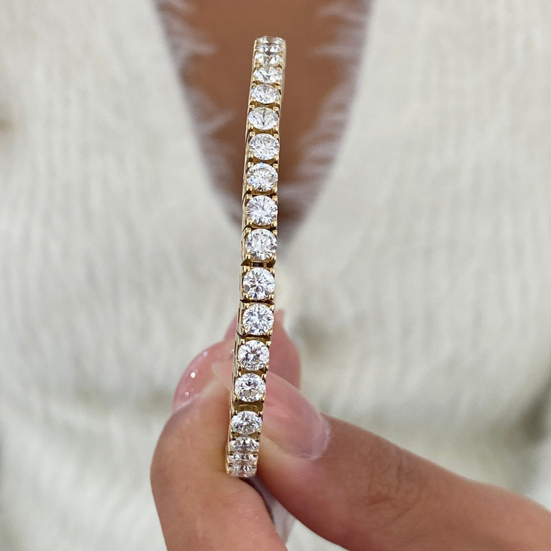 Diamond Tennis Bracelet 8.65 ct Yellow Gold