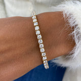 Diamond Tennis Bracelet 8.65 ct Yellow Gold