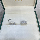 Diamond Hoop Earrings 5.6 ct White Gold