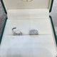 Diamond Hoop Earrings 5.6 ct White Gold