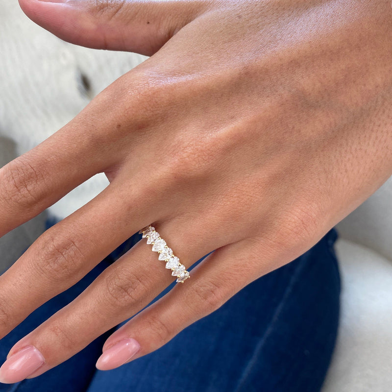 Diamond Stackable Ring 1.25 Carat Yellow Gold 14K
