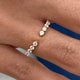 Diamond Open Band Ring 0.3 ct Yellow Gold