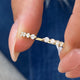 Diamond Stackable Ring 0.34 Carat Yellow Gold 14K