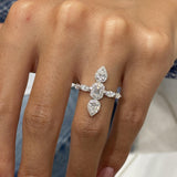 Diamond Band Ring 1.3 ct White Gold