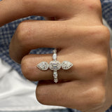 Diamond Band Ring 1.3 ct White Gold