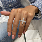 Diamond Band Ring 1.3 ct White Gold