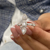 Diamond Band Ring 1.3 ct White Gold