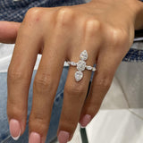 Diamond Band Ring 1.3 ct White Gold